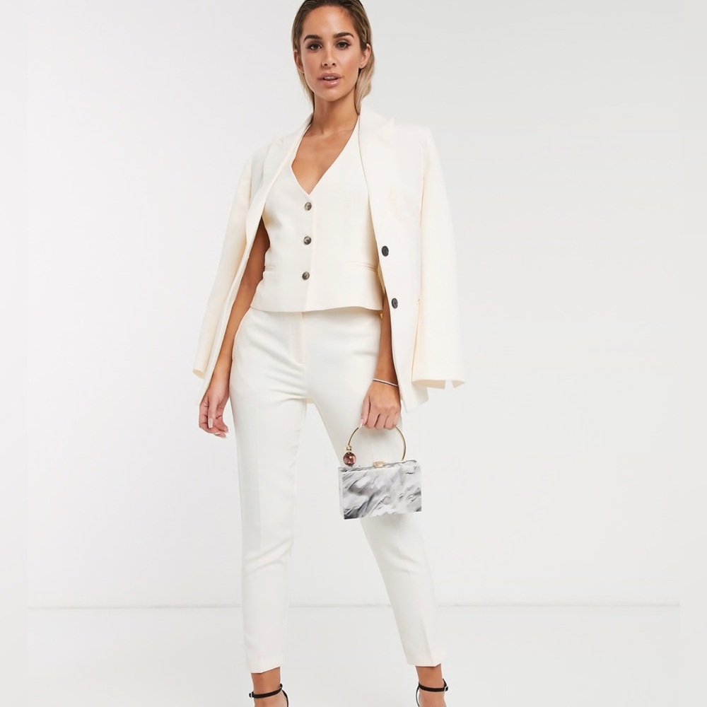 ASOS Cream Slim Pants